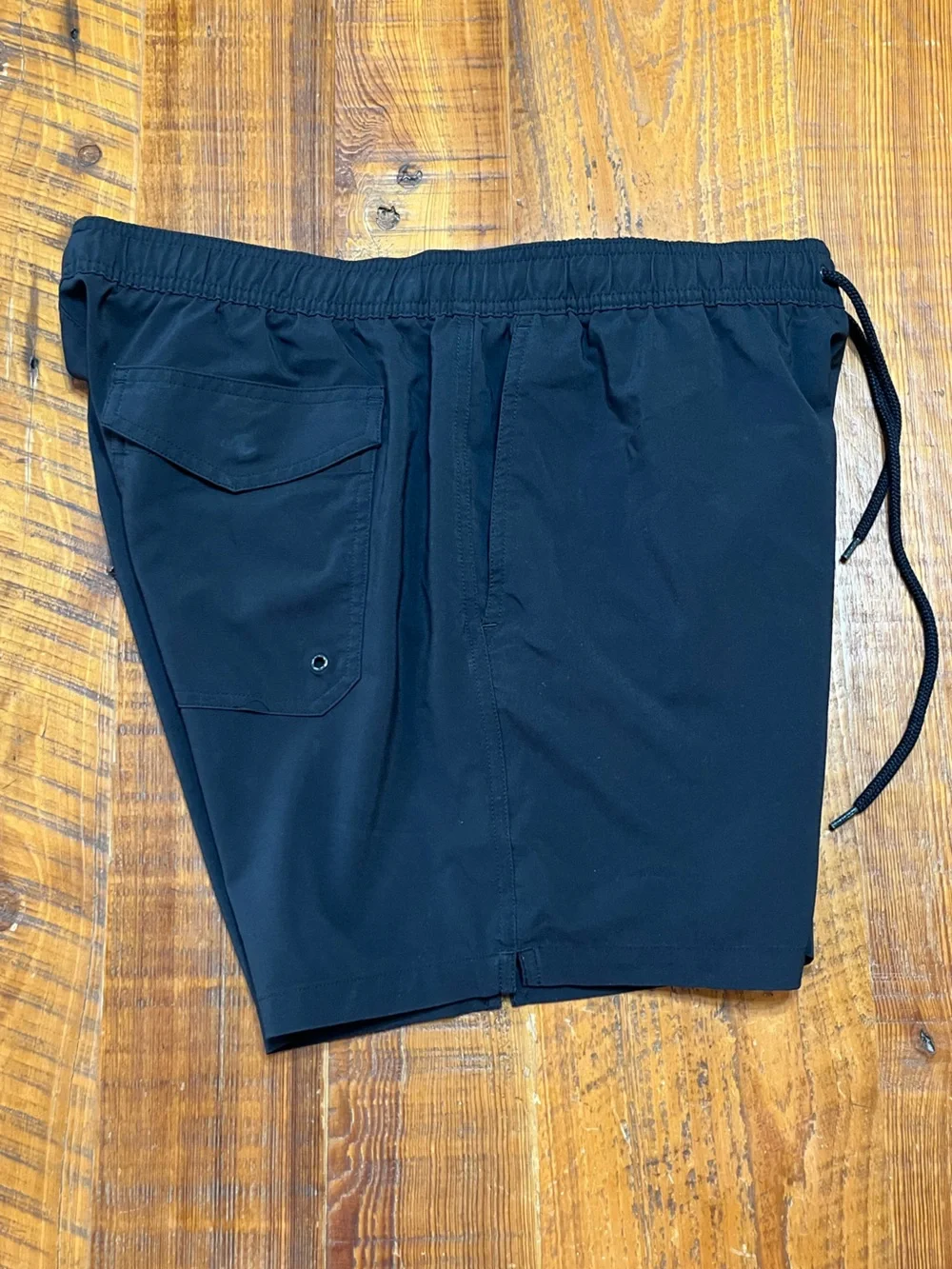 MeUndies Black Drawstring Swim Shorts Size Large